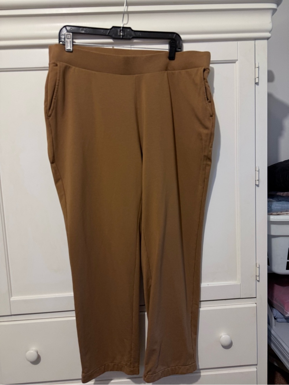 Purejill Classic Stretch Pull-On Pants in Camel